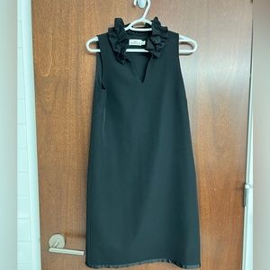 Vineyard Vines Black Dress Ruffle Neck size 2‎